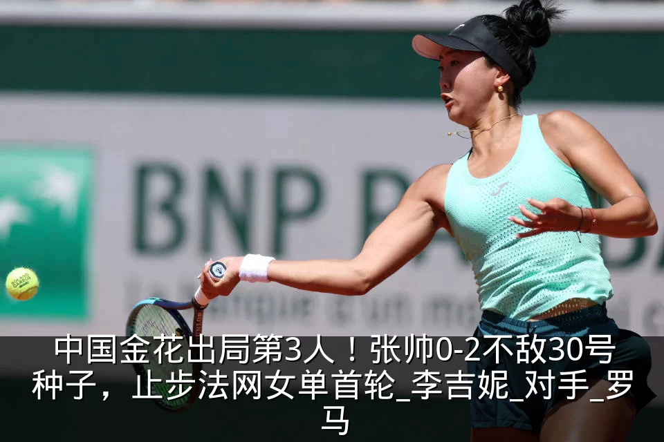 中国金花出局第3人！张帅0-2不敌30号种子，止步法网女单首轮_李吉妮_对手_罗马